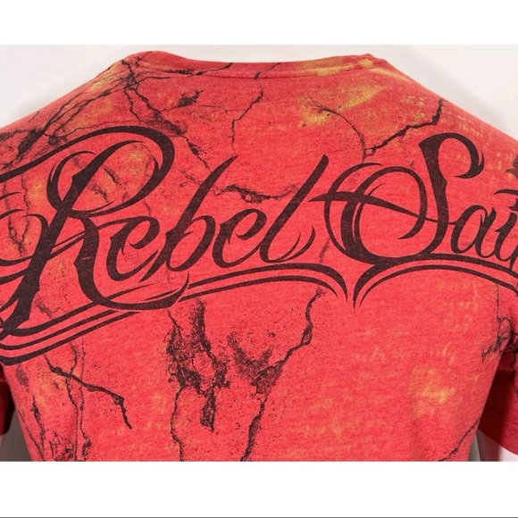 Rebel Saint By Affliction Men's T-shirt TRANSYLVANIA Biker Skull Tattoo S-5XL - Picture 8 of 9